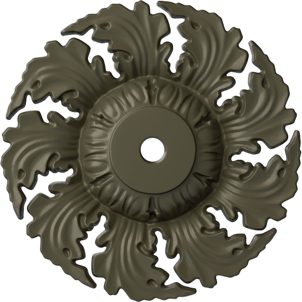 Ekena Millwork Needham Ceiling Medallion (Fits Canopies up to 4 1/4"), Hnd-Painted Witch Hazel, 14 5/8"OD x 2 1/4"P CM14NEWHF - main